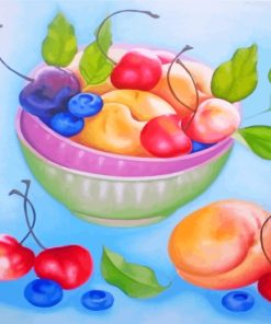 Peach And Fruits paint by numbers