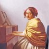Piano Player Jan Vermeer paint by numbers