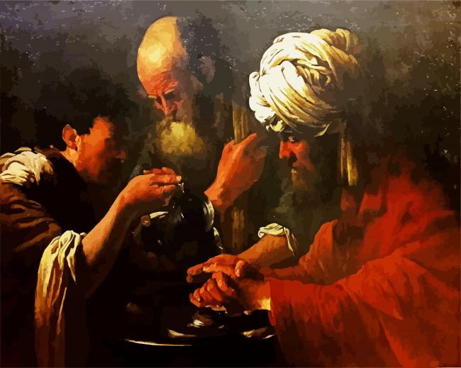 Pilate Washing His Hands Hendrick Te Brugghen paint by numbers