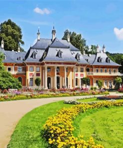 Pillnitz Castle Dresden paint by numbers