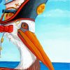 Pirate Pelican paint by numbers