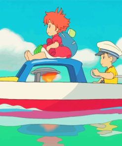 Ponyo And Sosuke paint by numbers