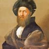 Portrait Of Baldassare Castiglione By Raphael paint by numbers