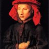 Portrait Of Giovanni Di Nicolao Arnolfini Jan Van Eyck paint by numbers