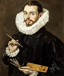 Portrait Of Jorge Manuel Theotocopuli El Greco paint by numbers