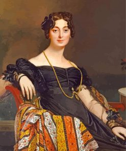 Portrait Of Madame Jacques louis Leblanc paint by numbers