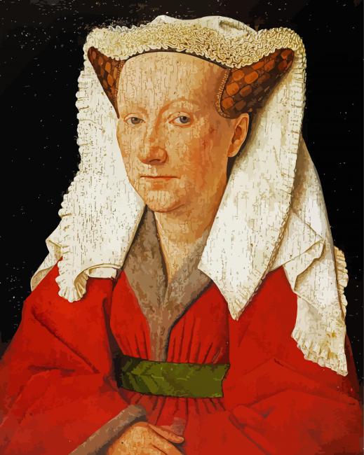 Portrait Of Margaret Jan Van Eyck Paint By Numbers - PBN Canvas