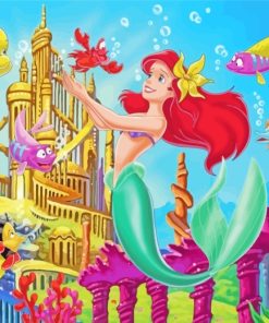 Princess Ariel paint by numbers