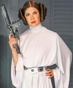 Princess Leia With A Weapon paint by numbers