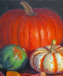 Pumpkins Still Life paint by number