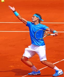 Rafael Nadal Tennis paint by numbers