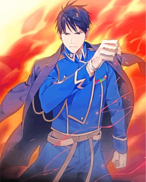 Roy Mustang paint by numbers