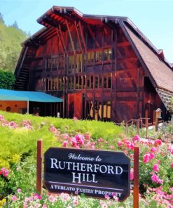 Rutherford Hill Winery Napa paint by numbers