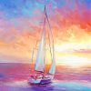 Sailing Boat Sea paint by numbers