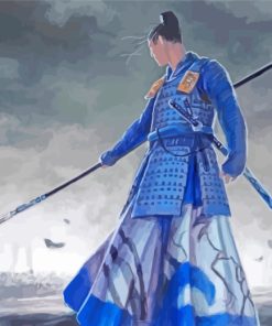 Samurai Man paint by numbers