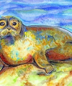 Seal On Rock Art paint by number