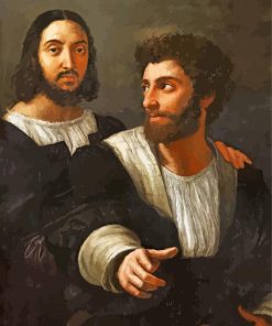 Self Portrait With A Fiend By Raphael paint by numbers