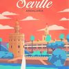 Spain Seville City paint by numbers