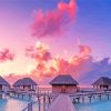 Sunset Maldives paint by numbers