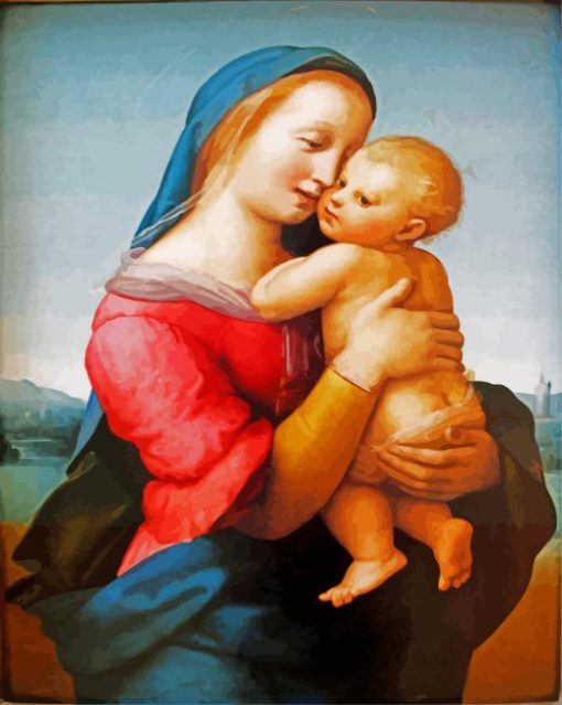 Tampi Madonna By Raphael paint by number