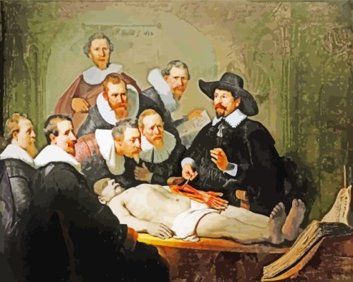 The Anatomy Lesson Doctor Nicolas paint by numbers