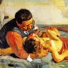 The Good Samaritan By Hodler paint by numbers