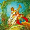 The Happy Lovers Fragonard paint by numbers