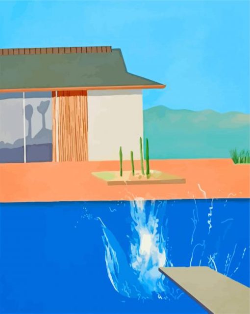 The Splash By Hockney paint by numbers