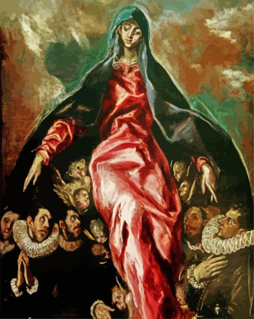 The Virgin Of Charity EL Greco paint by numbers
