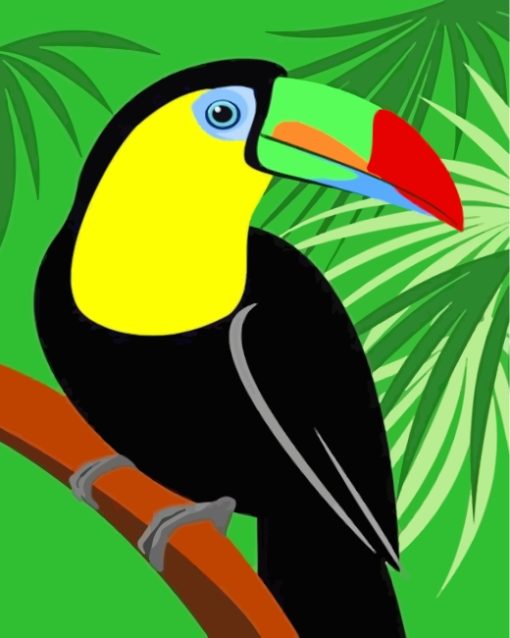 Toucan Bird Paint by numbers