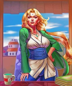 Tsunade From Naruto Anime paint by numbers