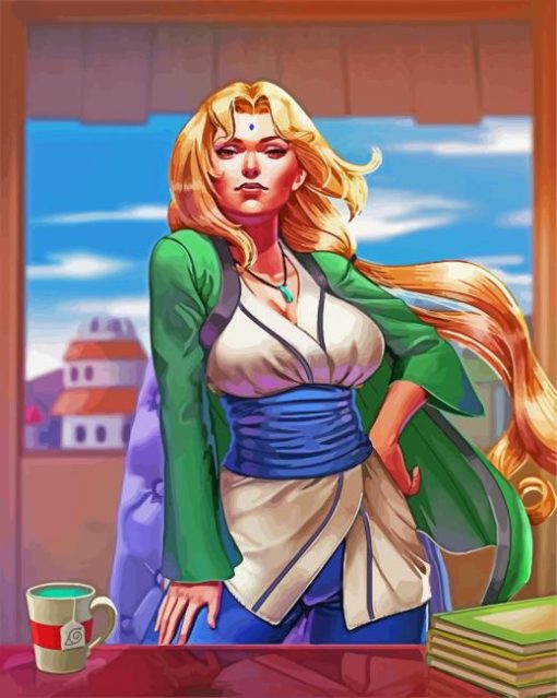 Tsunade From Naruto Anime paint by numbers