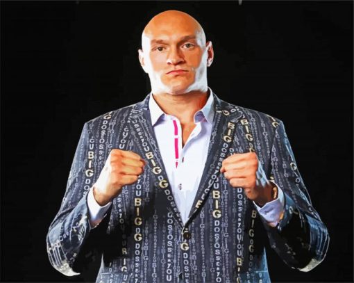 Tyson Fury paint by numbers