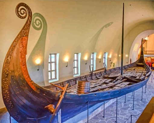 Viking Ship Museum Oslo paint by numbers