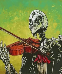 Violinist Skeleton paint by numbers
