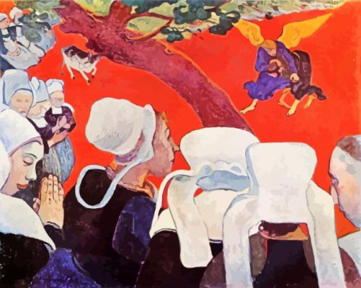 Vision After The Sermon Gauguin paint by numbers
