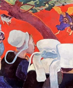Vision After The Sermon By Gauguin paint by numbers