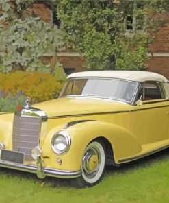 Yellow Classic Mercedes paint by numbers