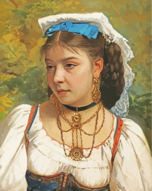 Young Italian Girl paint by numbers