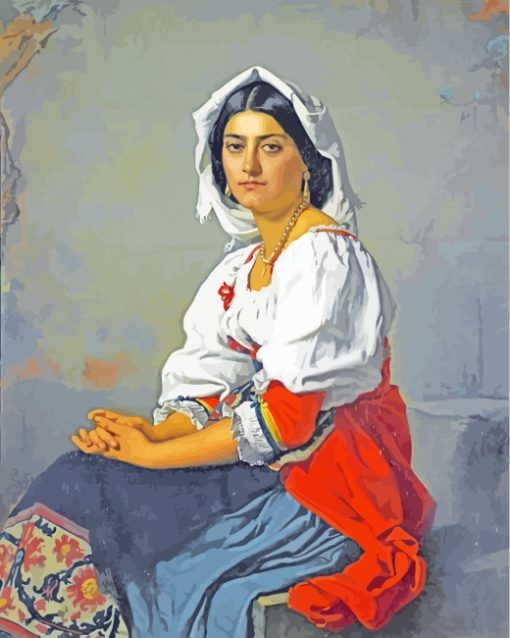 Young Italian Woman paint by numbers