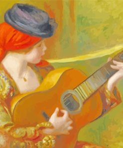 Young Spanish Guitarist paint by number