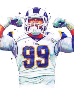 Aaron Donald Nfl paint by numbers