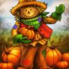 Adorable Scarecrow paint by numbers