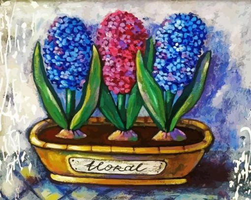 Aesthetic Hyacinth Flowers paint by numbers