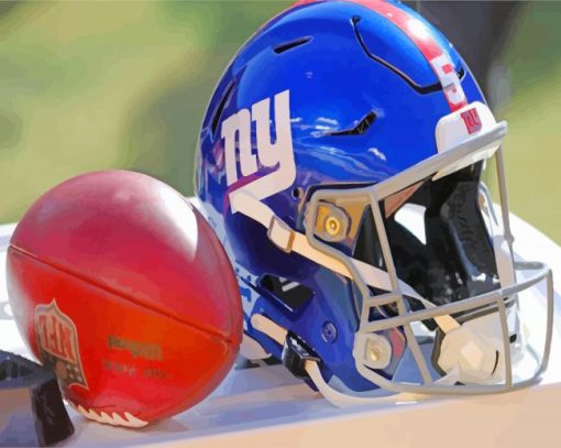 Aesthetic Giants Baseball Helmet paint by numbers