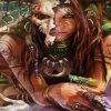 Aesthetic Celtic Druid Female paint by number