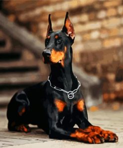 Aesthetic Doberman paint by number