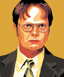 Aesthetic Dwight Schrute paint by number