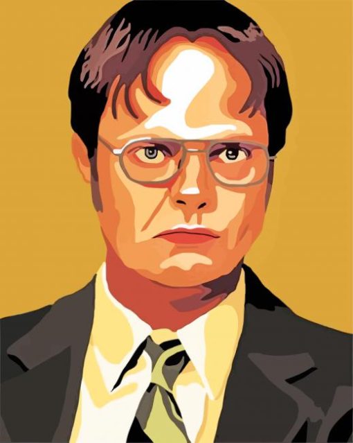 Aesthetic Dwight Schrute paint by number