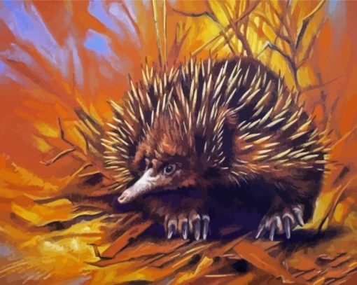Aesthetic Echidna paint by numbers